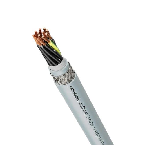 Lapp CY Control Cable, 7 Cores, 0.75 mm² CSA 18 AWG, Screened, 25 m, Grey Polyvinyl Chloride Sheath