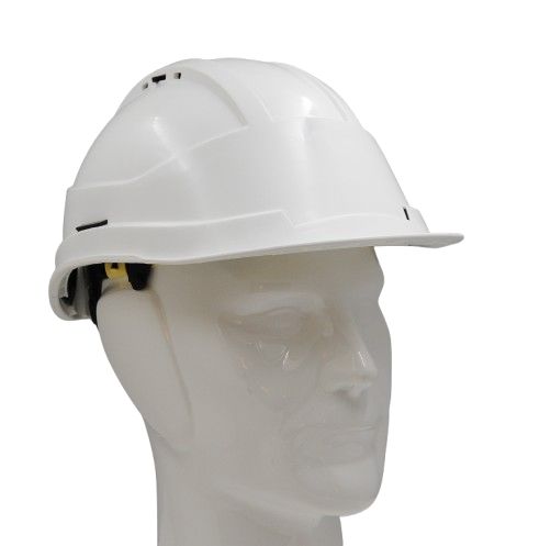 AUBOUEIX KARA White Helmet & Hard Hat Chin Strap Included Ventilated Adjustable