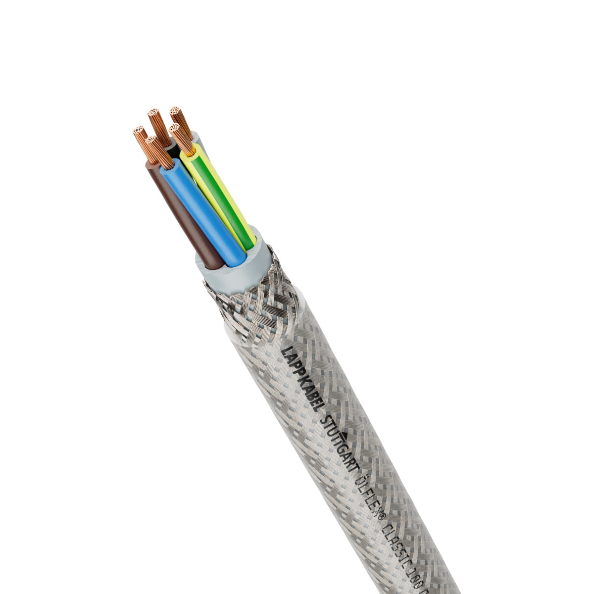Lapp CY Control Cable, 4 Cores, 1.5 mm² CSA 16 AWG, Screened, 50 m, Transparent Polyvinyl Chloride Sheath