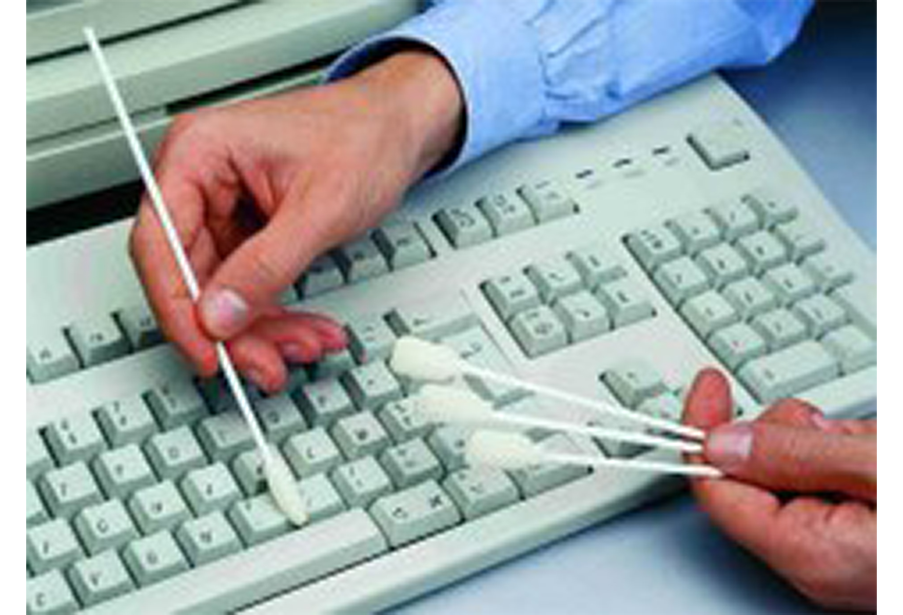 Jelt Foam Cotton Bud & Swab, Plastic Handle,For use with Cleaning, Length 150 mm 50 Per Pack
