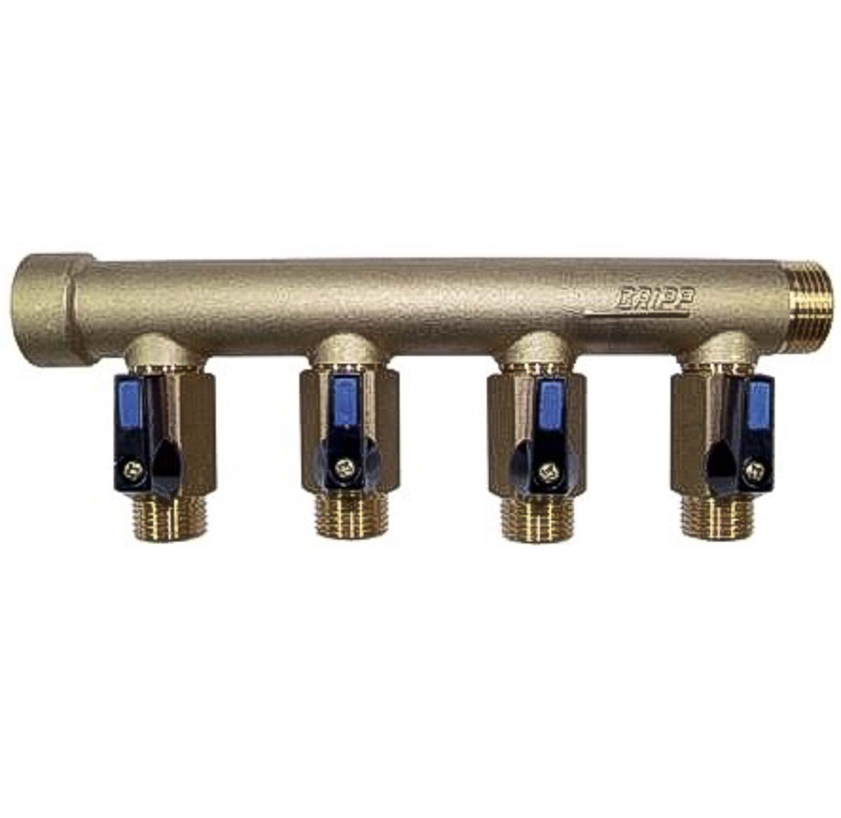 Watts Brass Pipe Fitting Compression Compression, Male Metric 3/4 in to Male 1/2 in