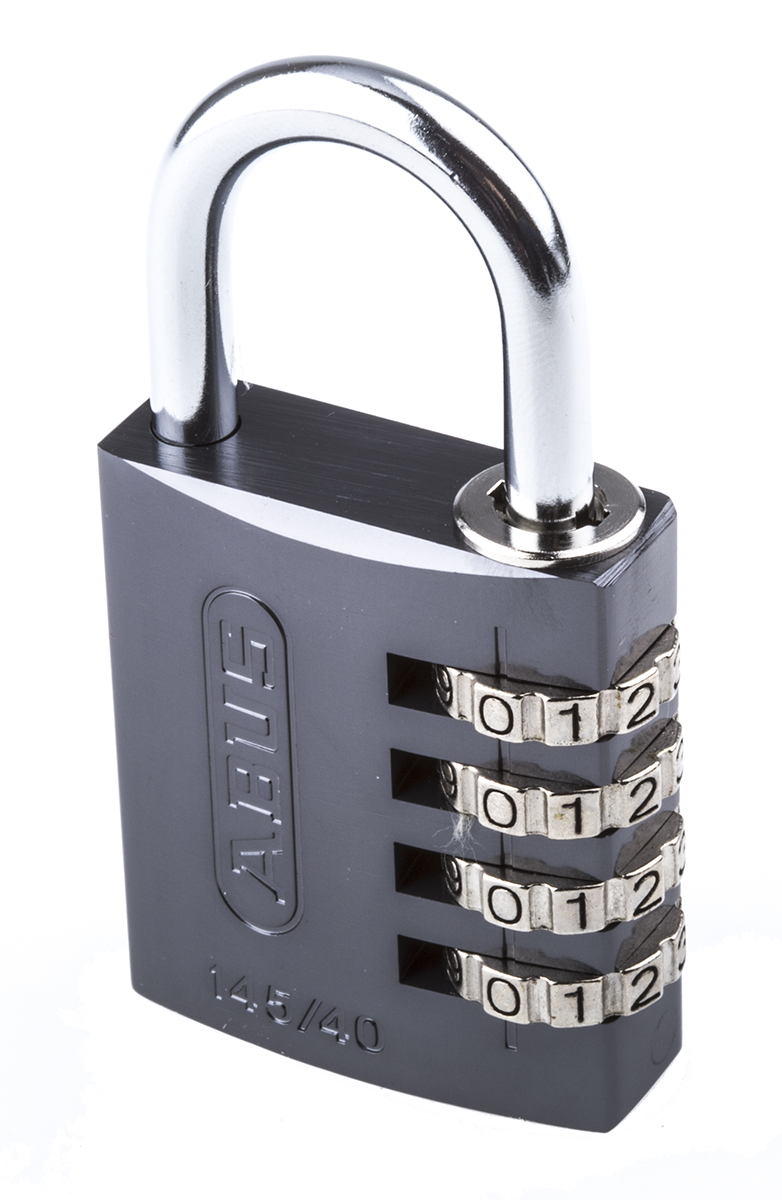 ABUS Combination Padlock Aluminium, Steel Safety Padlock Weatherproof, 6 mm Shackle, 40 mm Body