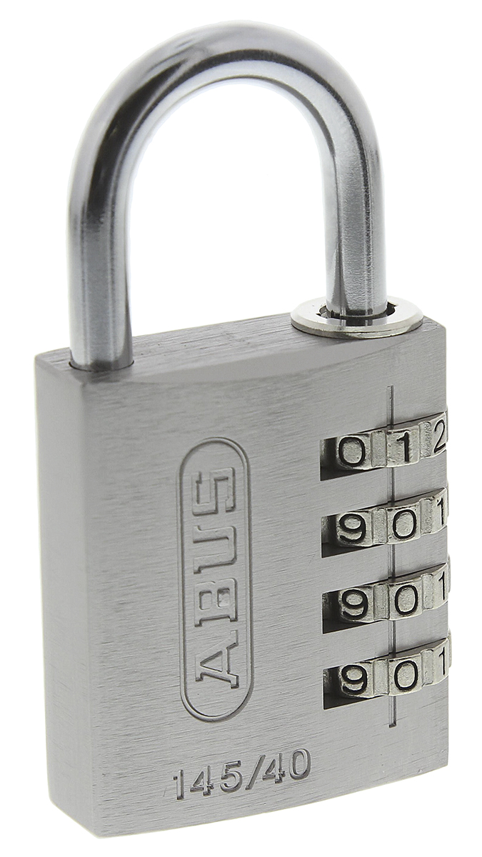 ABUS Combination Padlock Steel, Aluminium Safety Padlock Weatherproof, 6 mm Shackle, 40 mm Body