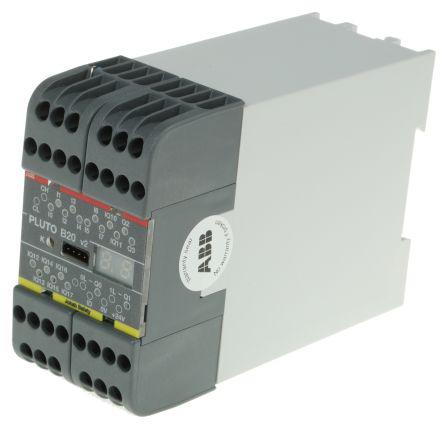 Pluto 2TLA Series Safety Controller, 8 Safety Inputs, 4 Safety Outputs, 24 V dc