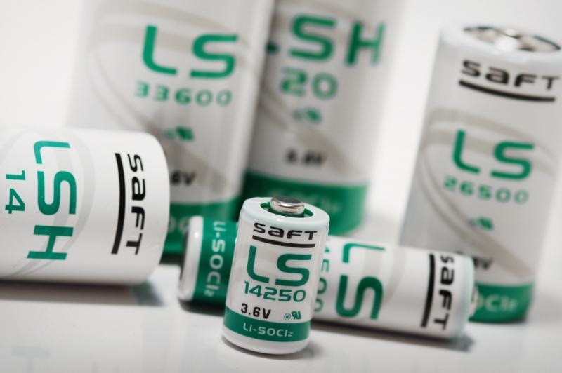 Saft Lithium Thionyl Chloride 3.6 V 60086-4 2/3 A Battery, 2.05 Ah x 17.5 mm