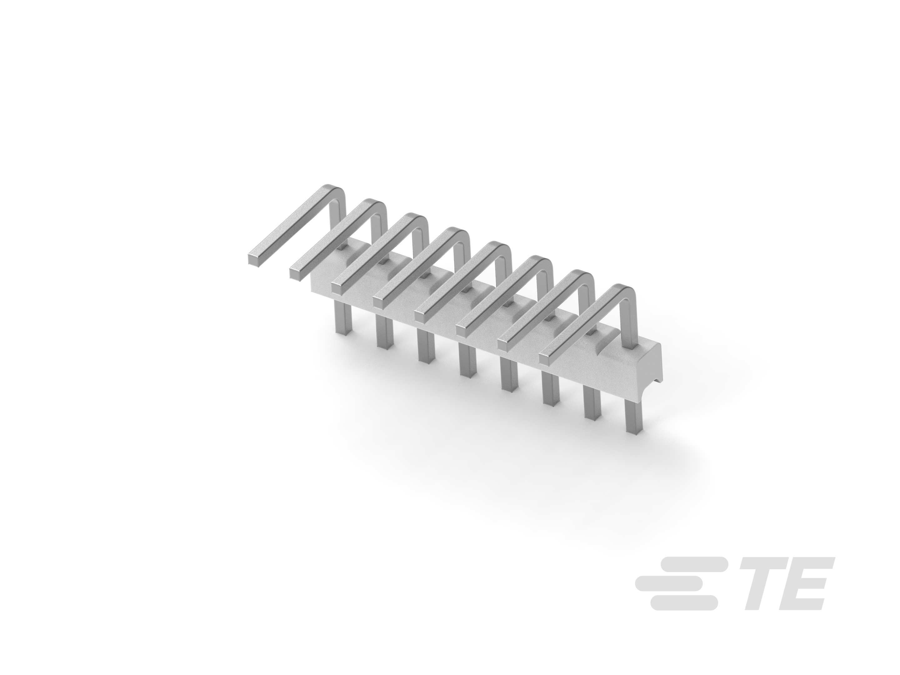 TE Connectivity MTA-100 Series Right Angle Through Hole PCB Header, 8 Contact(s), 2.54 mm Pitch, 1 Row, Unshrouded