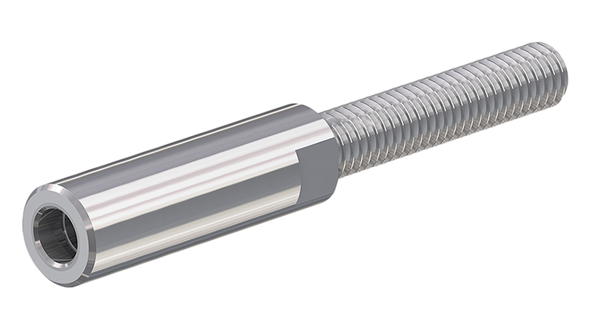 Staubli 3 mm Silver Terminal Post, M4 Thread, 55A