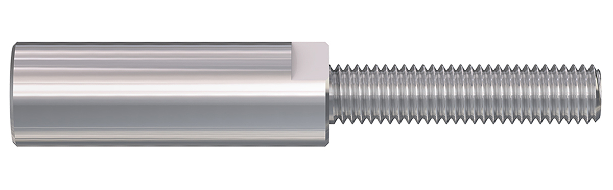 010006 Staubli 8 mm Silver Terminal Post, M8 Thread, 240A