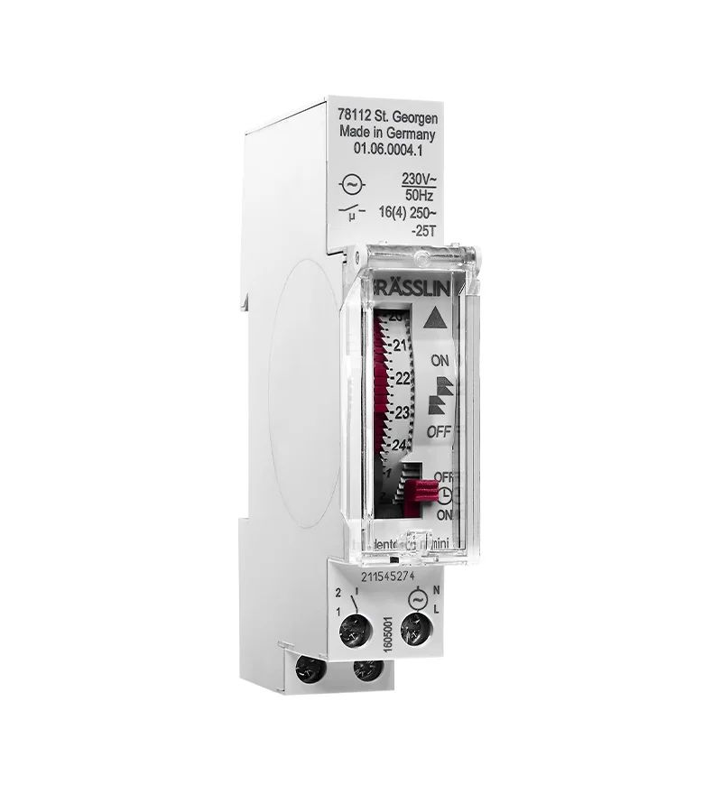 Grasslin Analogue DIN Rail Time Switch, 1-Channel 230 V ac