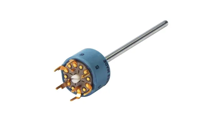 Elma 1, 6 Position 2P Rotary Selector Switch, 2000mA, Solder Lug