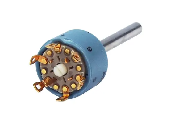 Elma 1, 3 Position 4P3T Rotary Selector Switch, 2000mA, Solder Lug