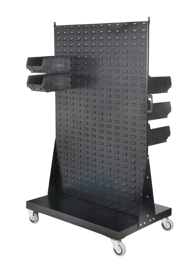 010460nxtblk Toprax Flatbed Steel Platform Trolley, 250 kg Load, 1660 mm 750 mm, 1000 mm