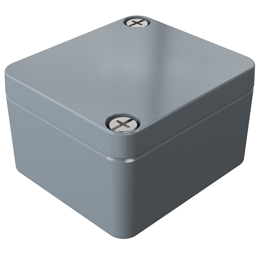 Rose Aluminium Standard Series Grey Die Cast Aluminium Enclosure, IP66, IK09 50 mm, 50 mm, 45 mm