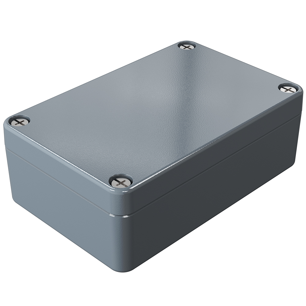 Rose Aluminium Standard Series Grey Die Cast Aluminium Enclosure, IP66, IK09 98 mm, 98 mm, 64 mm