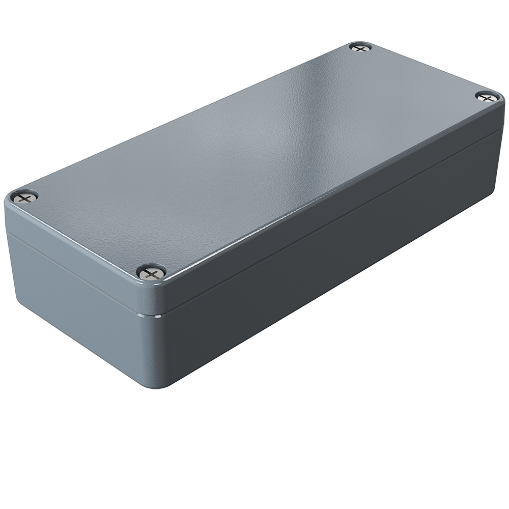 Rose Aluminium Standard Series Grey Die Cast Aluminium Enclosure, IP66, IK09 34 mm, 150 mm, 64 mm