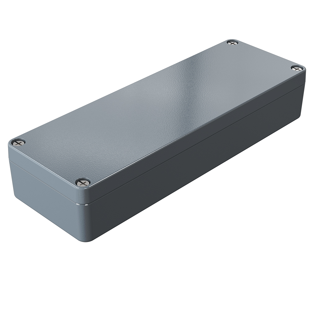 Rose Aluminium Standard Series Grey Die Cast Aluminium Enclosure, IP66, IK09 34 mm, 34 mm, 185 mm