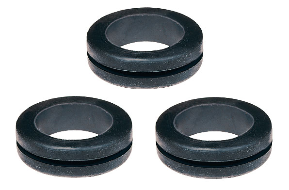 SES PLIO Black Polyvinyl Chloride 22 mm Cable Grommet for 14 mm Cable Dia. 01070043010