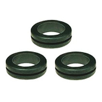 SES Sterling DK Black Polyvinyl Chloride 22 mm Cable Grommet for 14 mm Cable Dia. for 14 mm Cable Dia. 01070046010