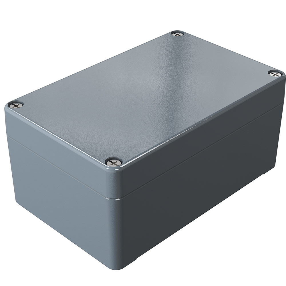 Rose Aluminium Standard Series Grey Die Cast Aluminium Enclosure, IP66, IK09 125 mm, 125 mm, 80 mm