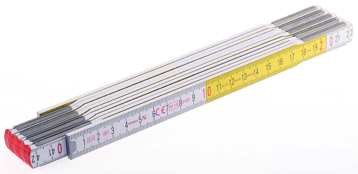 Stabila 2 m Beech Folding Ruler Metric