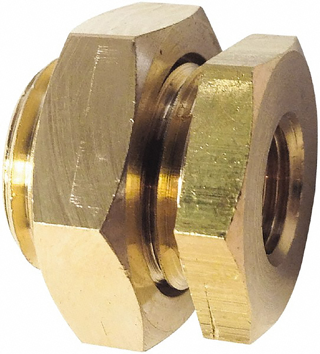 Legris Pneumatic Fitting Brass Pipe Fitting Threaded Threaded Bulkhead, Female G 1/4 in to Male BSP G1/4