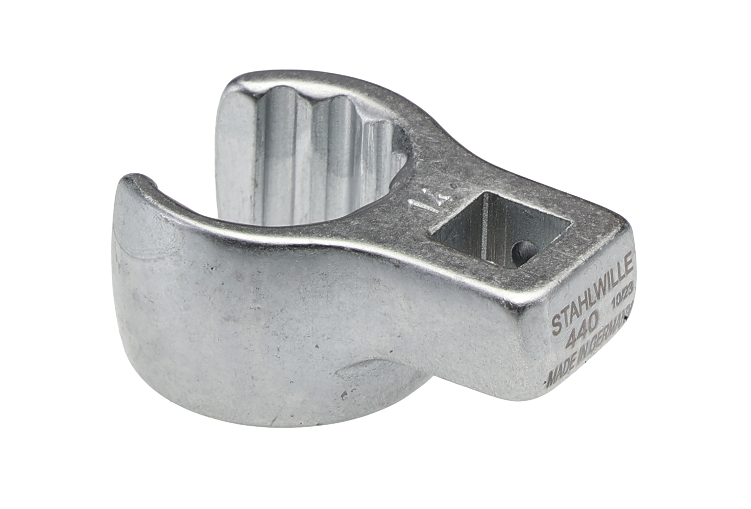 STAHLWILLE Crow Foot Crow Ring Spanner, 14 x 11.1 mm Insert, Spanner Size 14 mm L.31 mm, Chrome Finish
