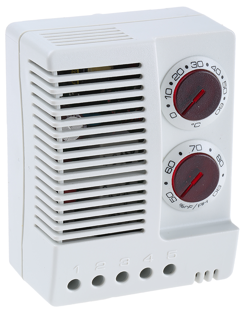 STEGO Hygrostat, Adjustable, DIN Rail 48 V dc