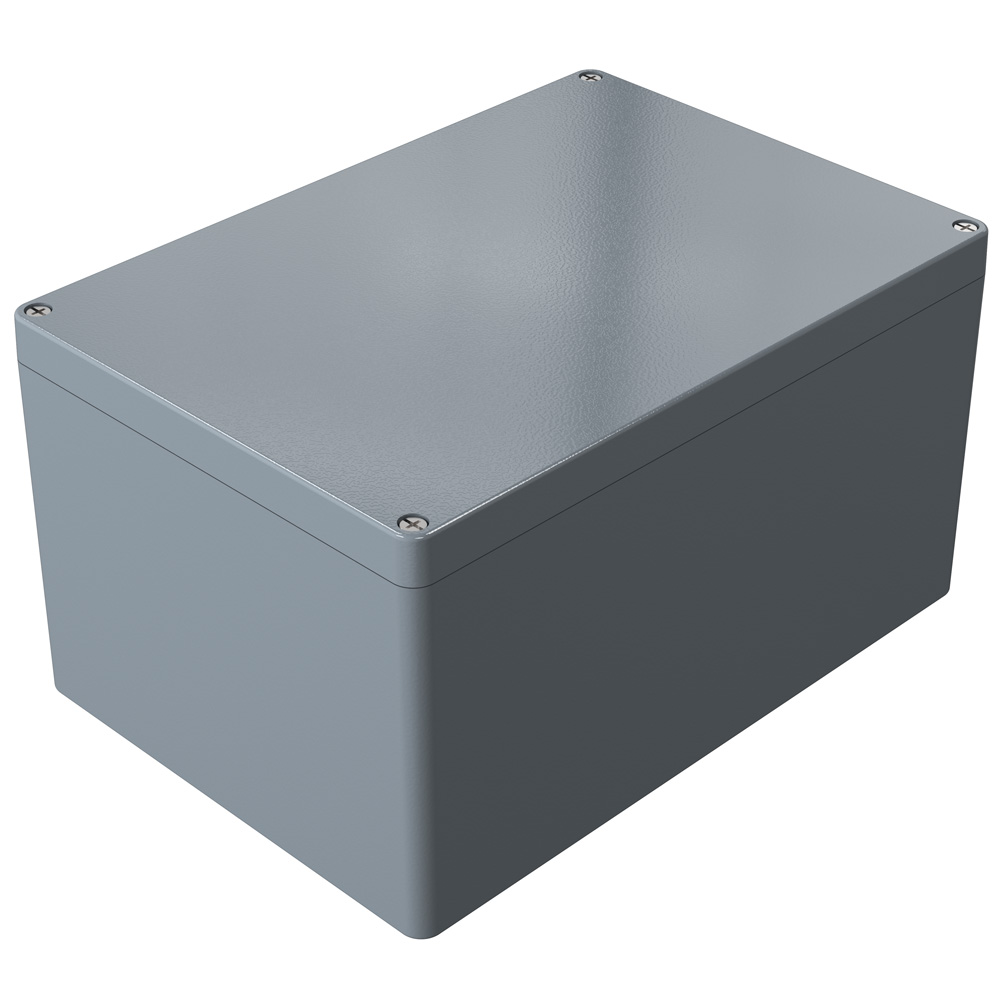Rose Aluminium Standard Series Grey Die Cast Aluminium Enclosure, IP66, IK09 330 mm, 330 mm, 230 mm