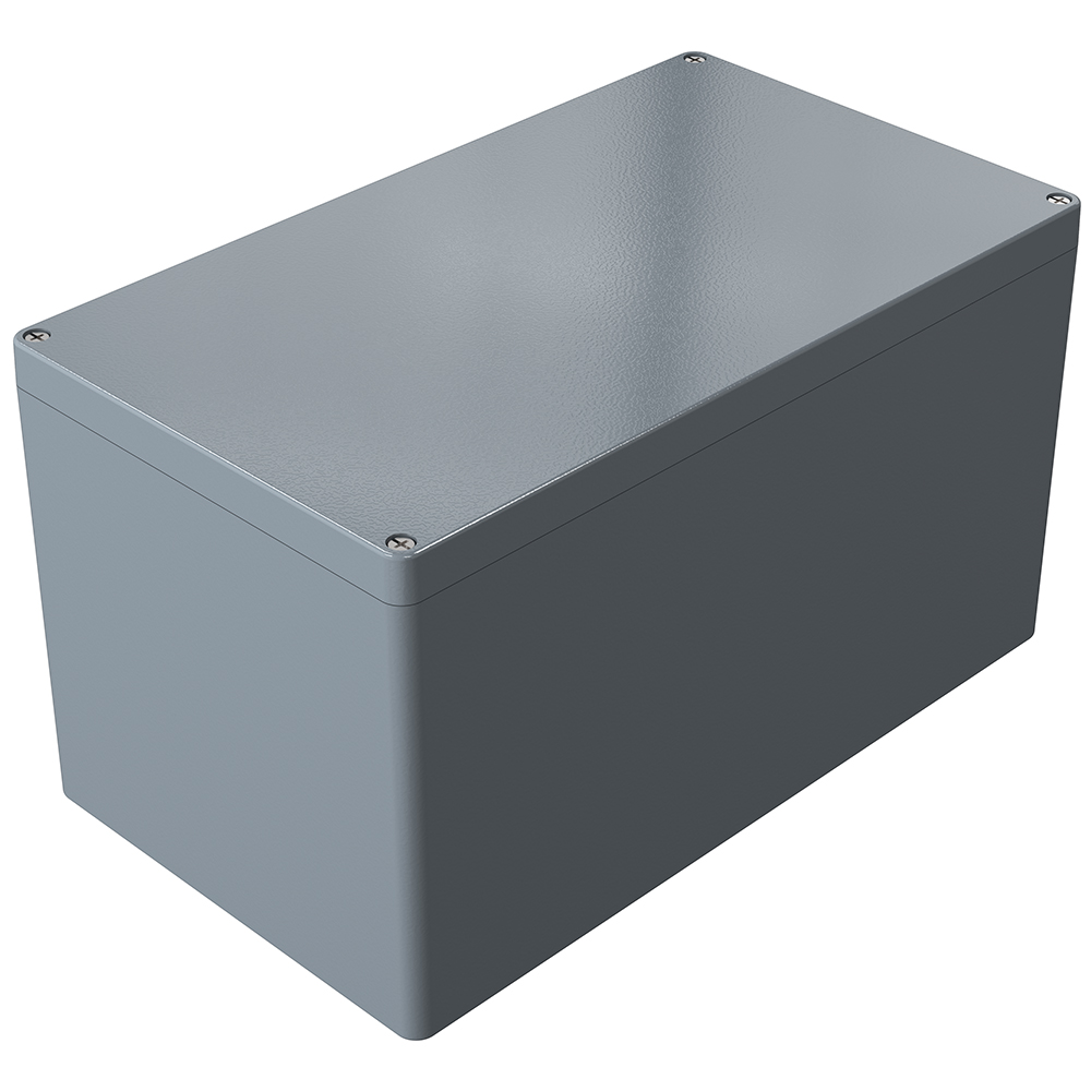 Rose Aluminium Standard Series Grey Die Cast Aluminium Enclosure, IP66, IK09 225 mm, 400 mm, 230 mm