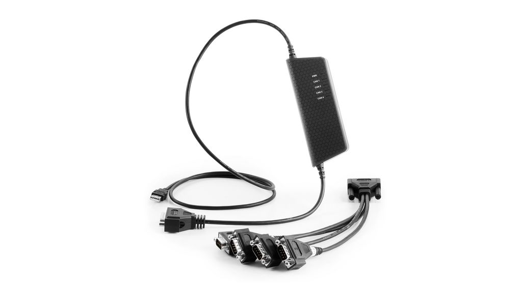 Kvaser D-Sub 9-Pin to Male to USB Male Interface Converter
