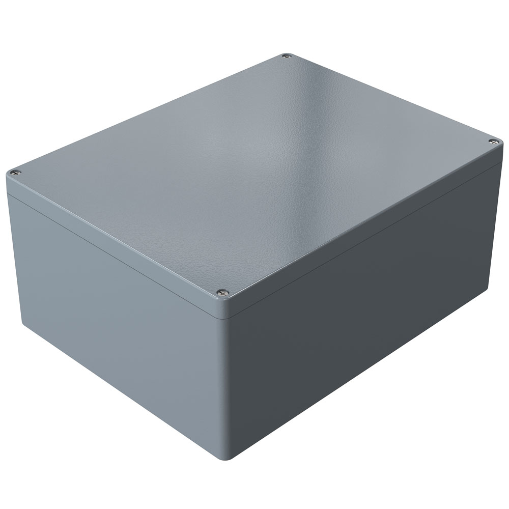 Rose Aluminium Standard Series Grey Die Cast Aluminium Enclosure, IP66, IK09 400 mm, 400 mm, 310 mm
