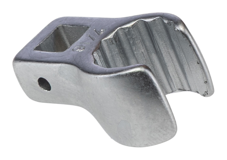 01490028 STAHLWILLE Crow Foot Spanner Head, 1/4 to mme Insert, 7/16 in, Chrome Finish
