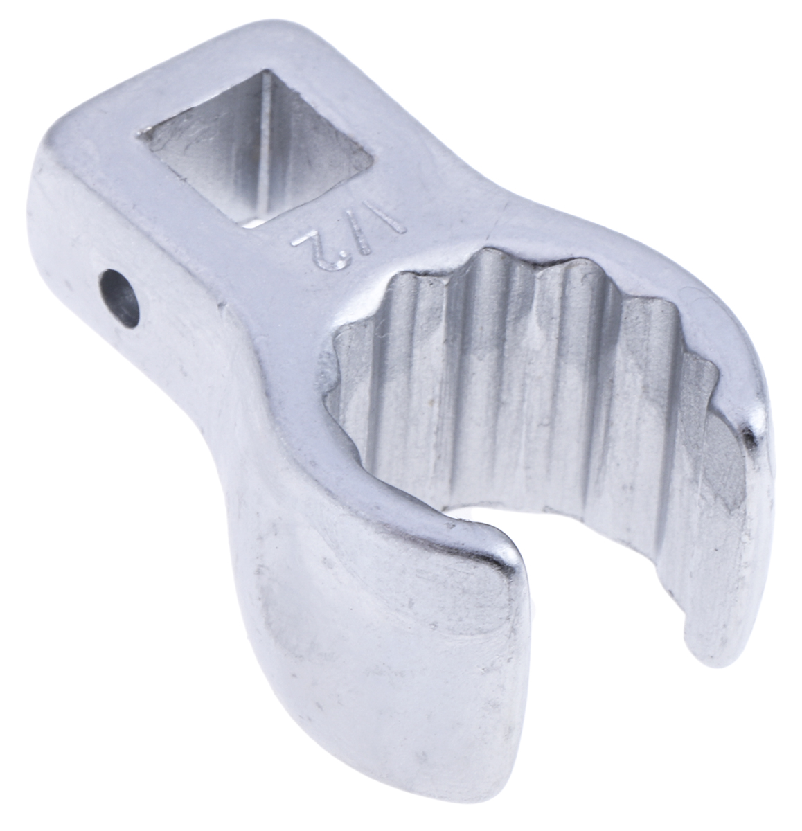 STAHLWILLE Crow Foot Spanner Head, 1/4 in Insert, 1/4 x 1/2 in, Chrome Finish