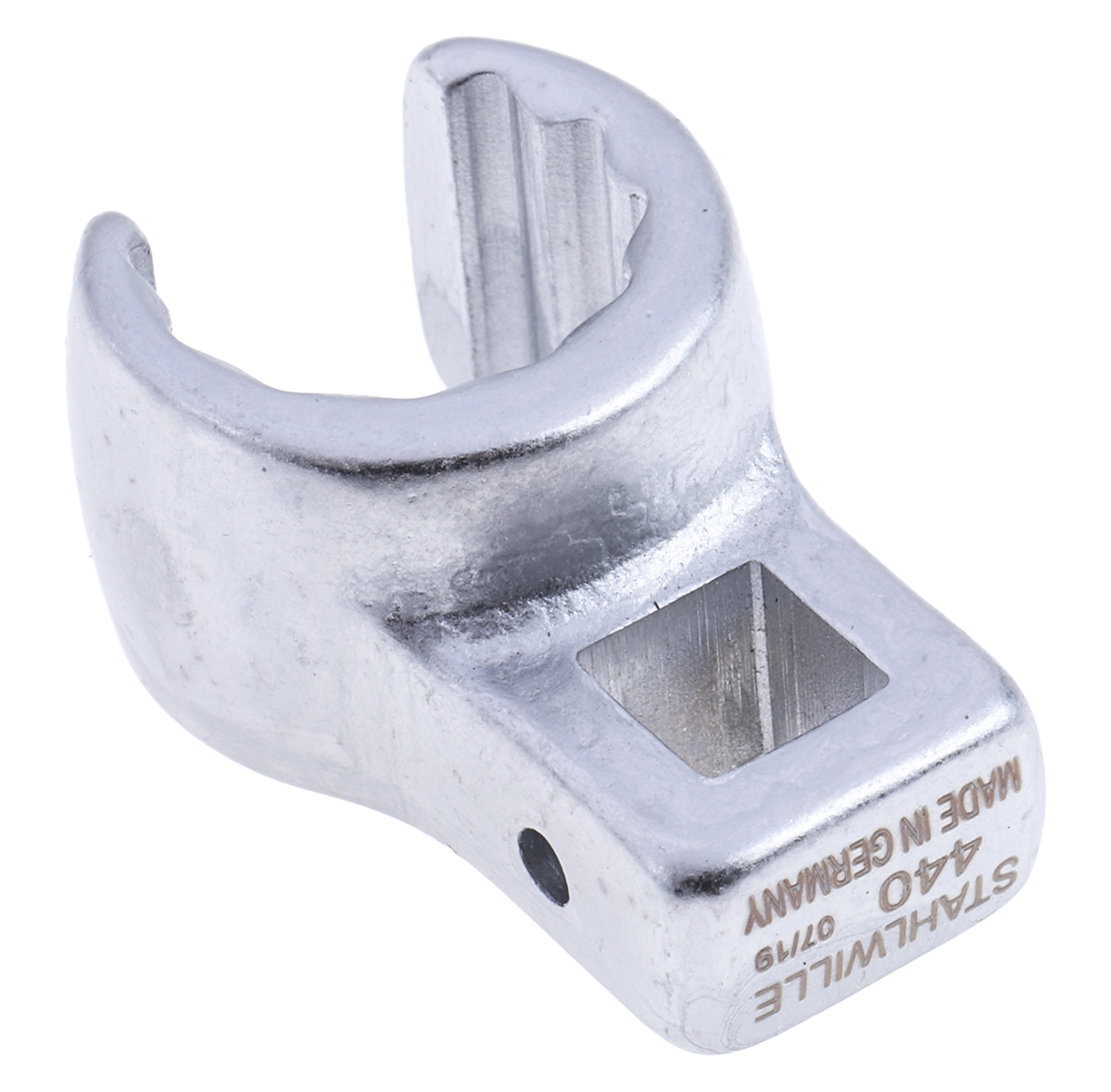 01490032 STAHLWILLE Crow Foot Spanner Head, 1/4 in Insert, 1/4 x 1/2 in, Chrome Finish