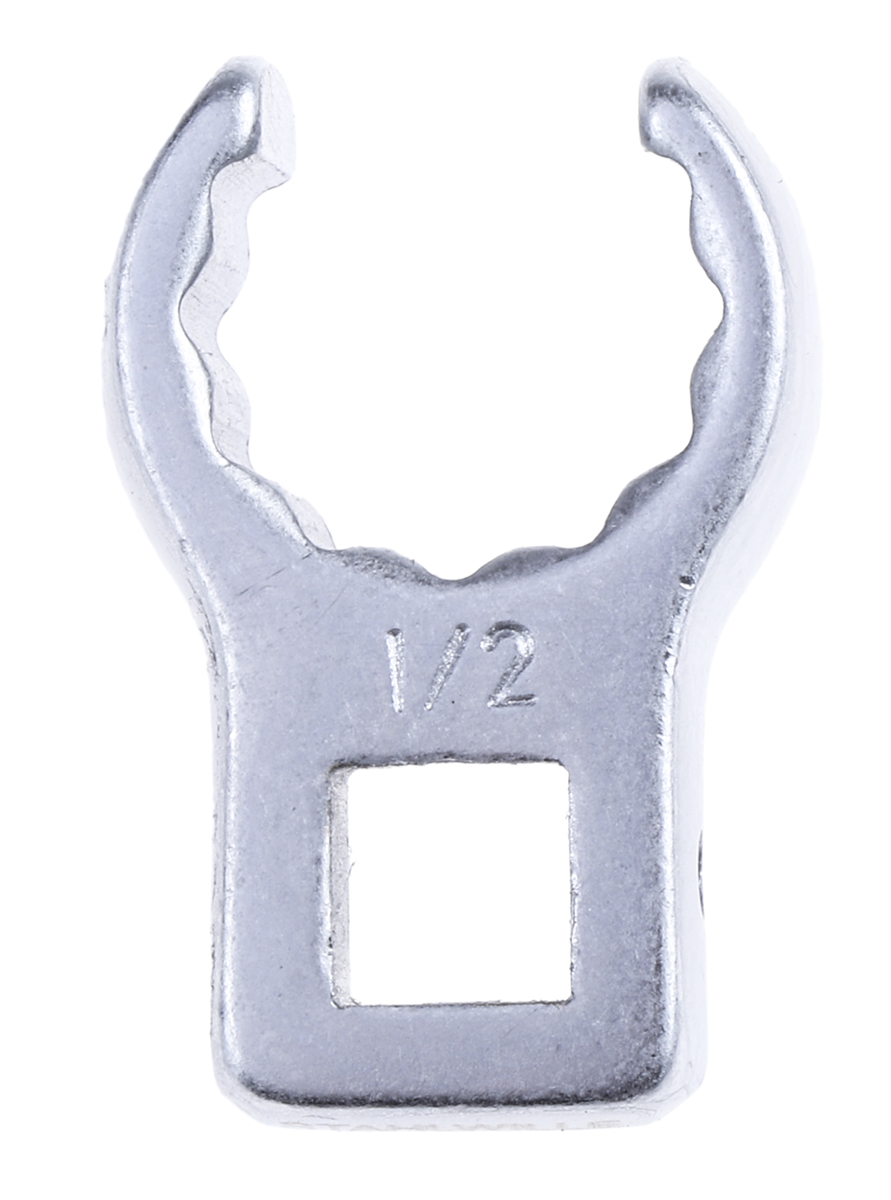 01490032 STAHLWILLE Crow Foot Spanner Head, 1/4 in Insert, 1/4 x 1/2 in, Chrome Finish