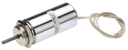 Johnson Electric 195227-231, 25mm Push Action Tubular Solenoid, 24Vdc