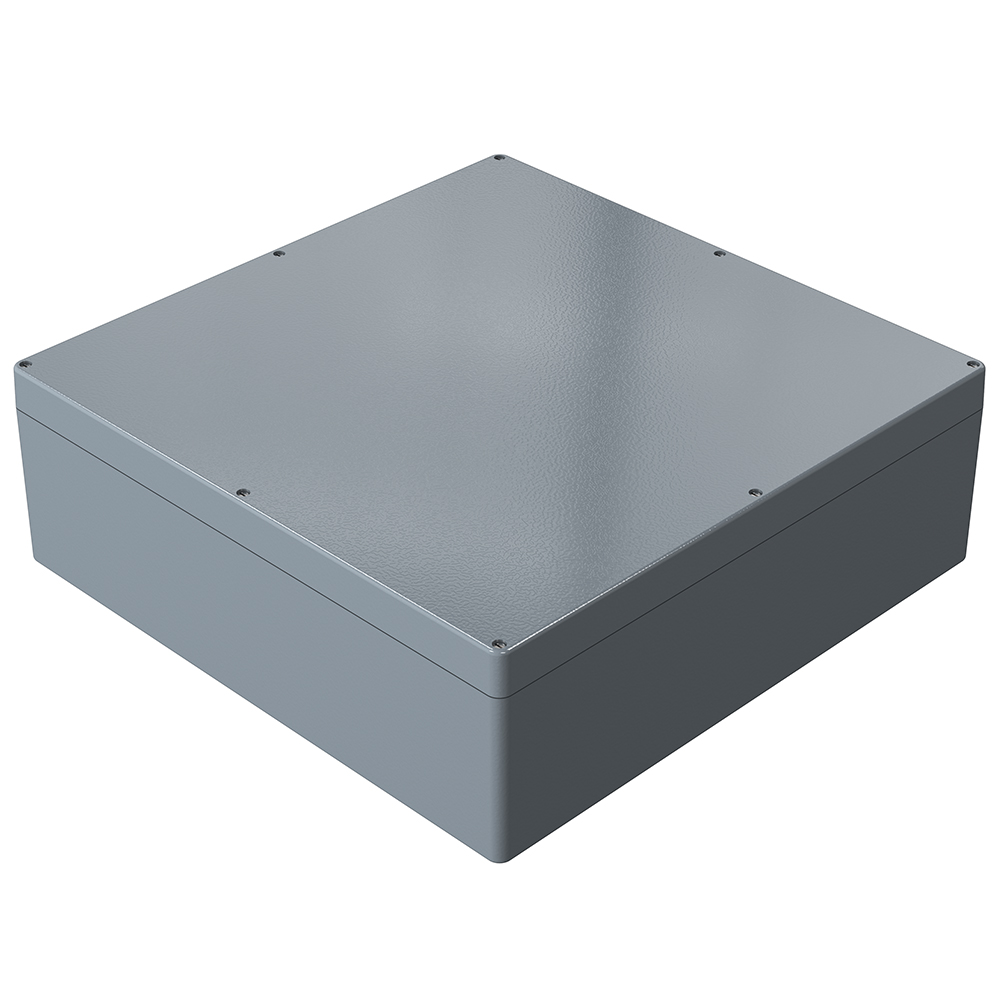 Rose 1606020 Series Silver, Grey Aluminium Enclosure, IP66, IK09 600 mm, 600 mm
