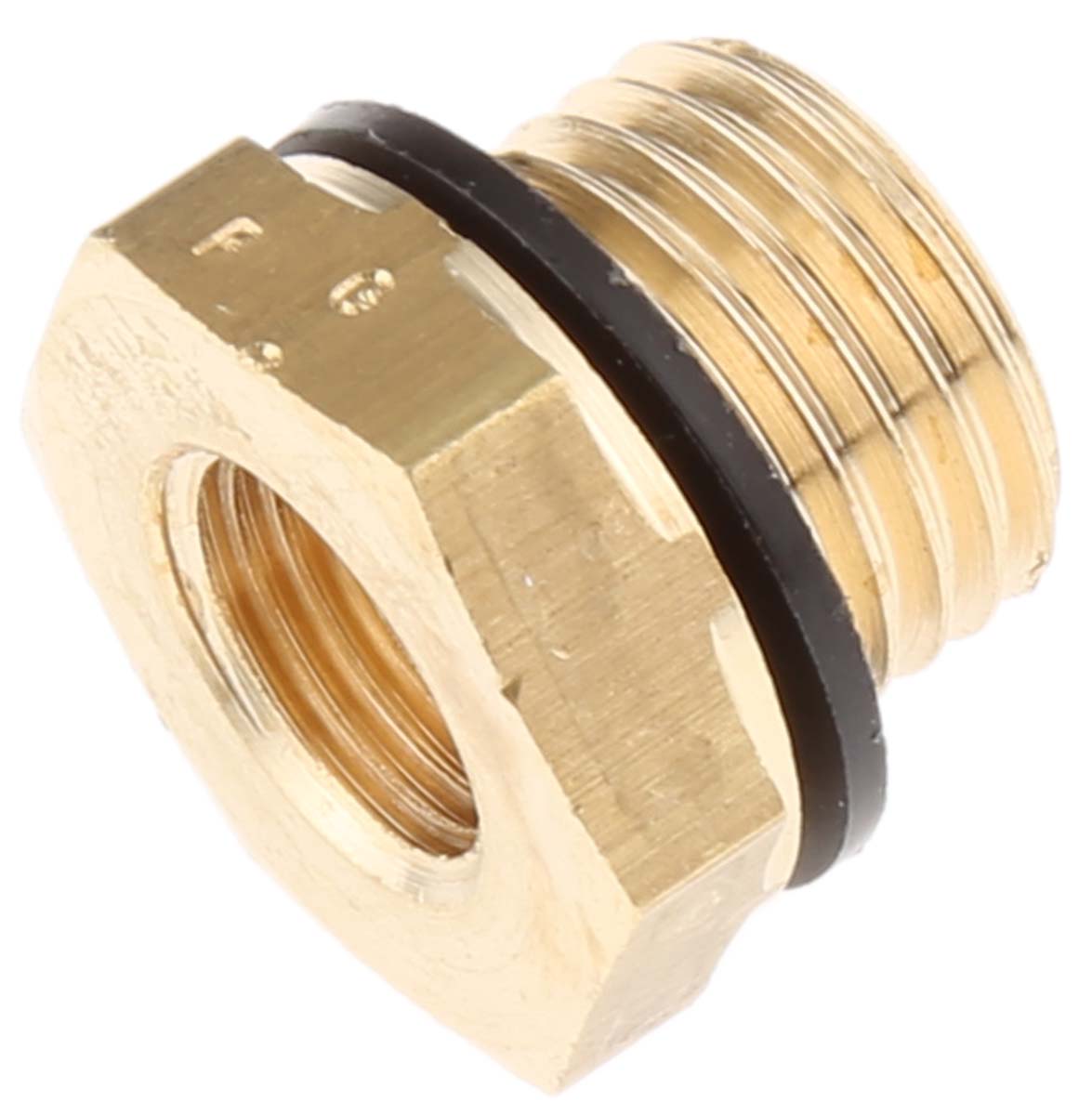 Legris Pneumatic Fitting Brass Pipe Fitting, Straight Threaded Threaded Reducer, Male 1/4 in to Female 1/8 in