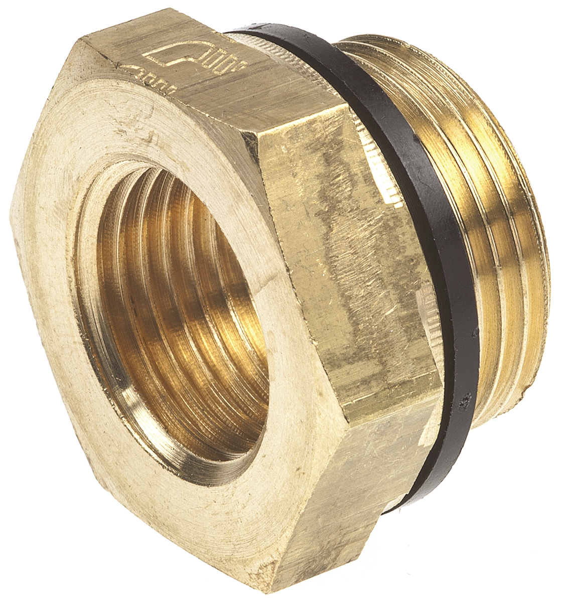 Legris Pneumatic Fitting Brass Pipe Fitting, Straight Threaded Threaded Reducer, Male 3/4 in to Female 1/2 in