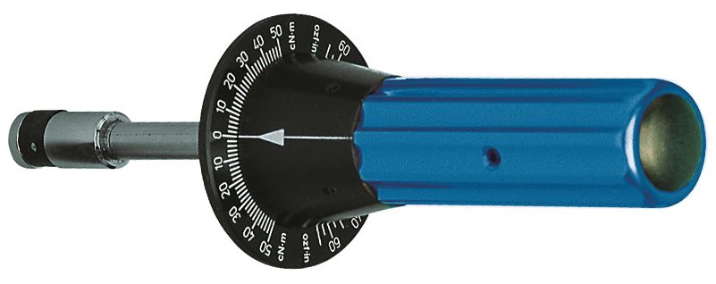 MHH Engineering Dial Measuring Torque Screwdriver, 0.01 To 0.5 Nm, 1/4 in Drive, ±6 % Accuracy, RSCAL