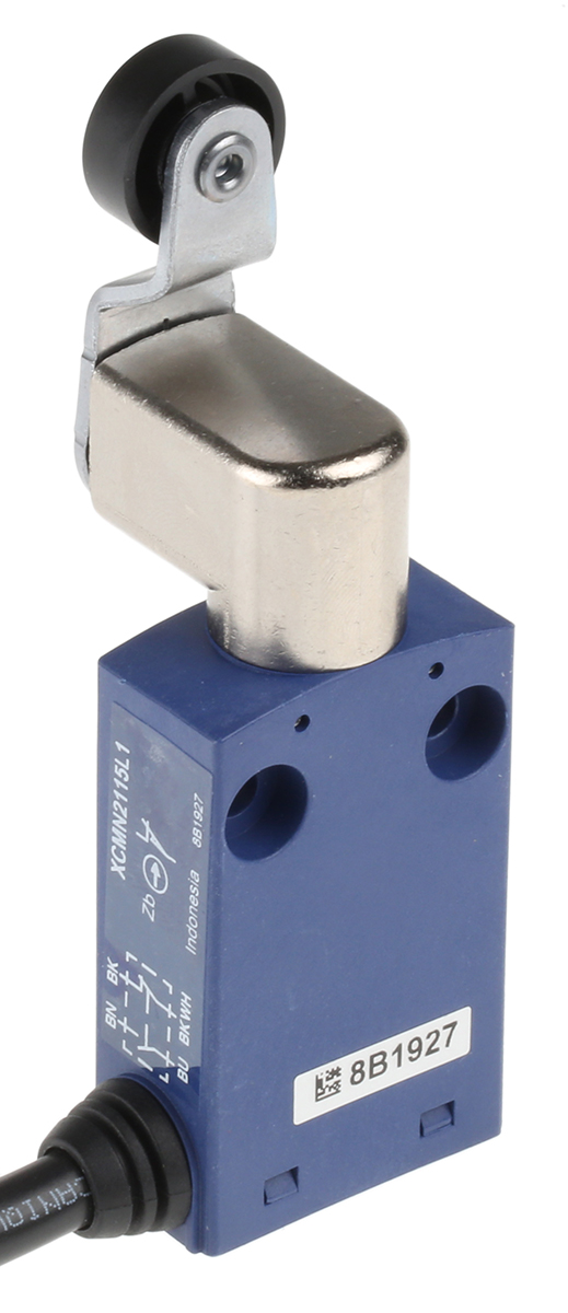 xcmn2115l1 Telemecanique Sensors OsiSense XC Series Roller Lever Limit Switch, NO/NC, IP65, DP, Plastic Housing, 240V ac Max, 6A