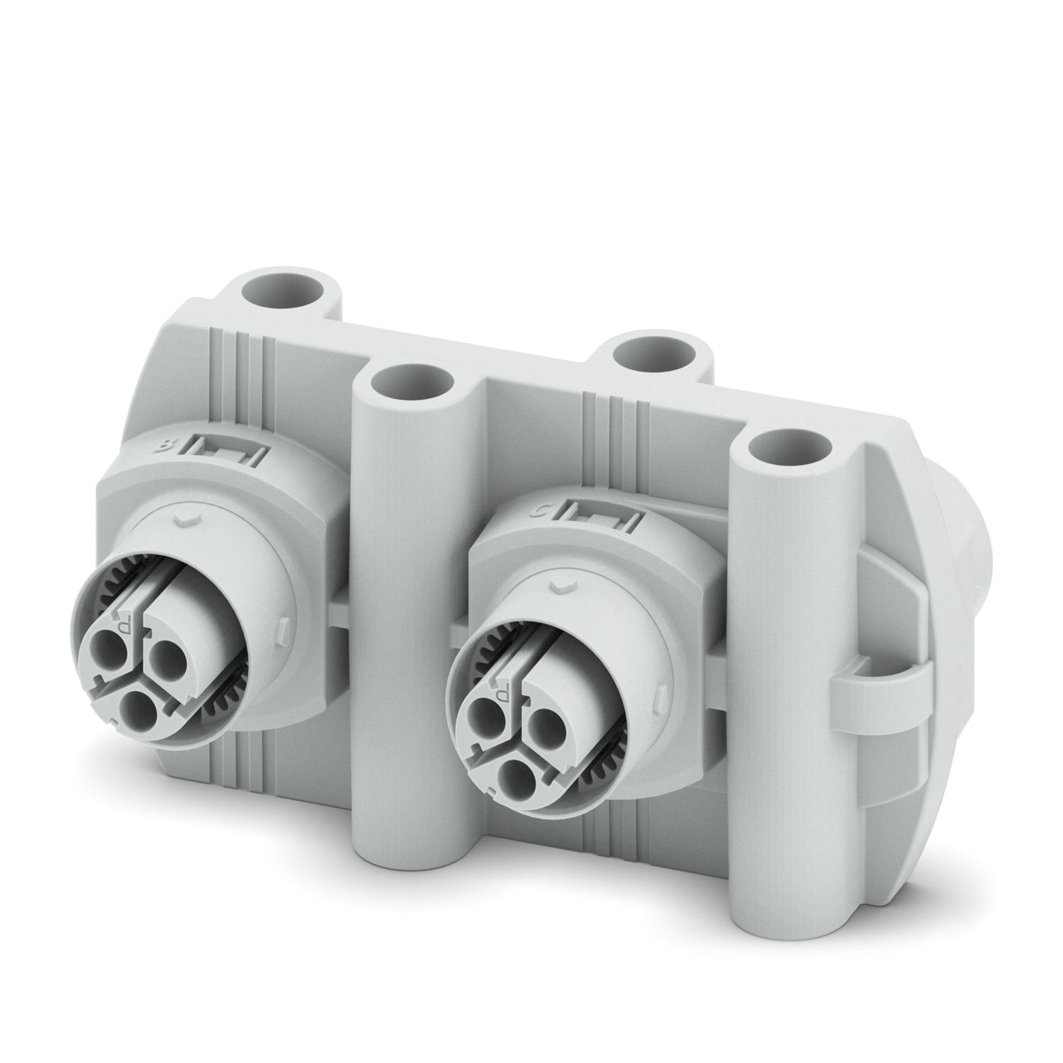 Phoenix Contact 2+PE-Way H Distributor Plug for Panel Mount