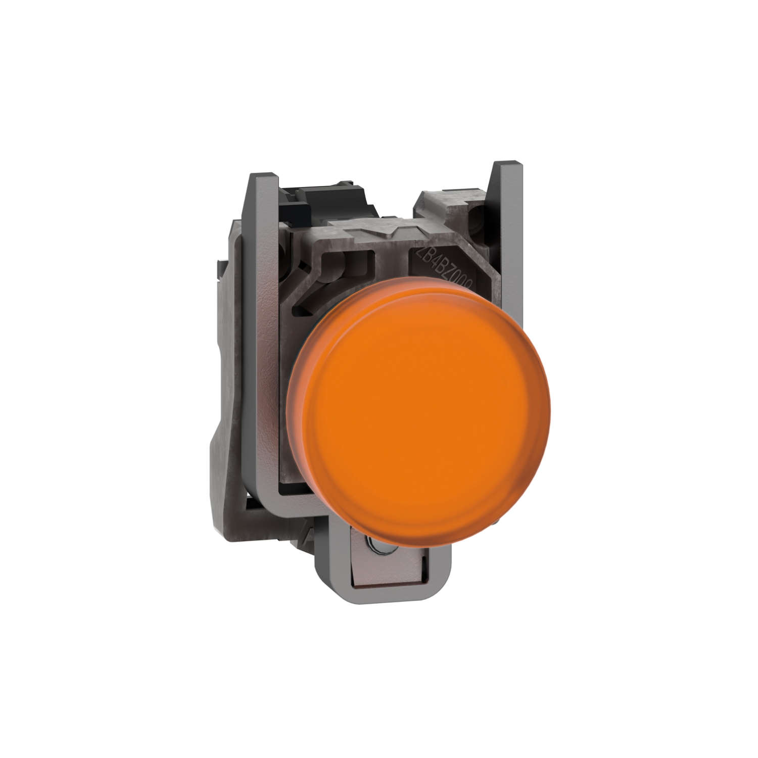 xb4bvg5 Schneider Electric Harmony XB4 Orange LED Pilot Light, 22mm Cutout, IP66, IP67, IP69, IP69K, 120 V ac, 3 A ac, 270 mA dc