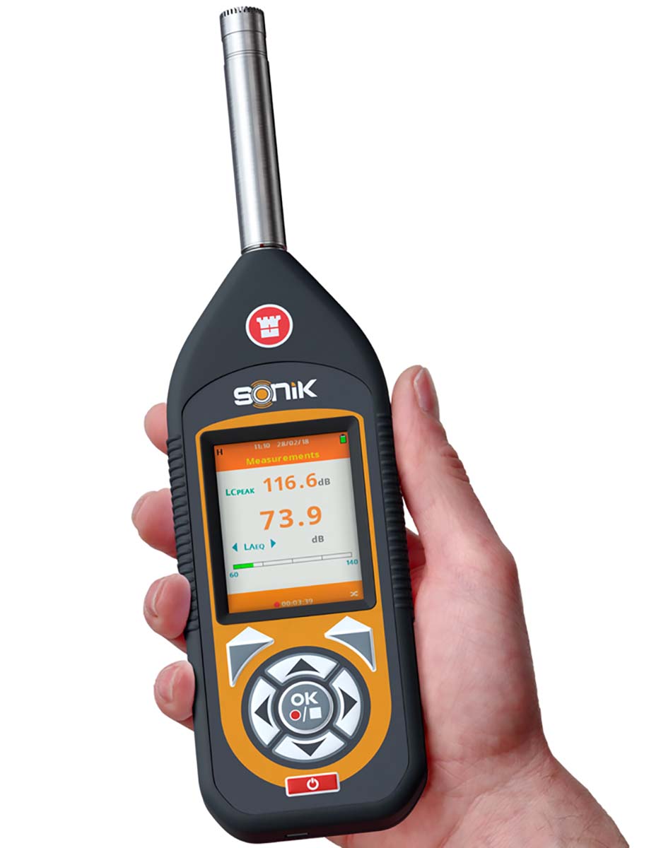 Castle  Sonik GA142SE Class 1  Data Logging  Sound Level Meter 25 dB to 143 dB 20 kHz max, RSCAL