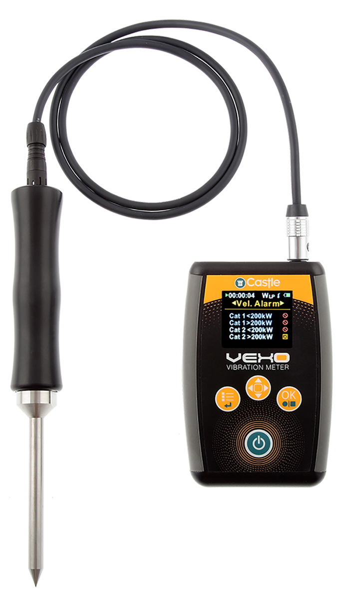 Castle GA2006S Vibration Meter - Acceleration, Velocity, Displacement 1 Axis