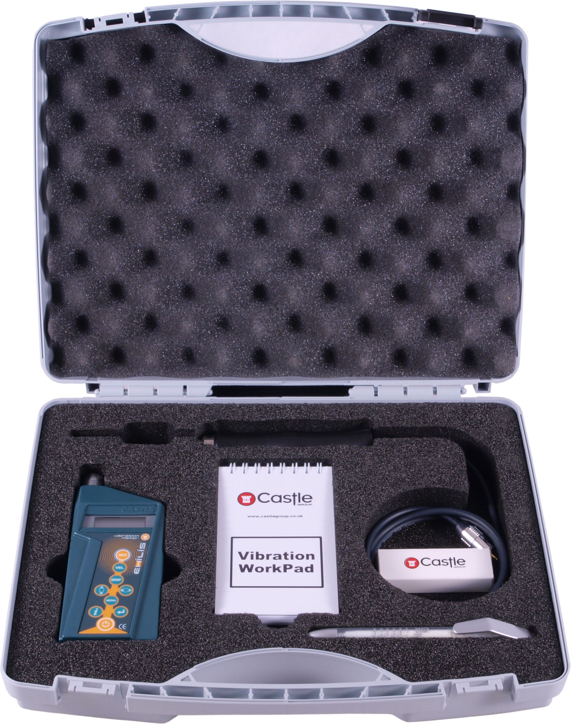 01ga2008 Castle GA2008 Vibration Meter - Velocity, Acceleration, Displacement 1 Axis