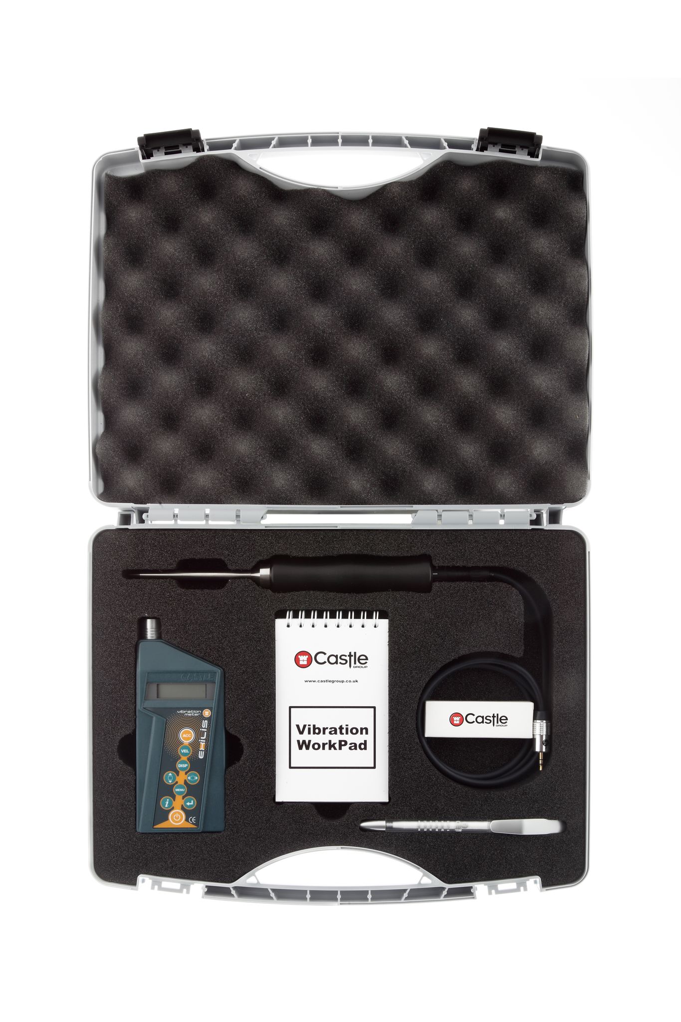 01ga2008 Castle GA2008 Vibration Meter - Velocity, Acceleration, Displacement 1 Axis