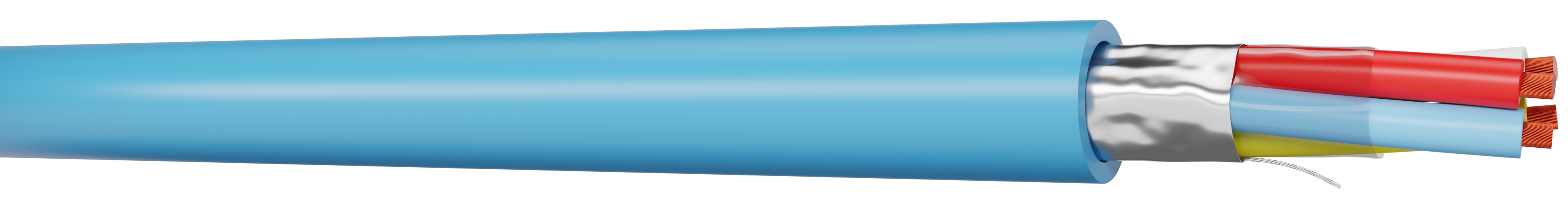 AXINDUS EGSF Control Cable, 1 Cores, 0.9mm², Screened, 100 m, Blue Polyvinyl Chloride Sheath