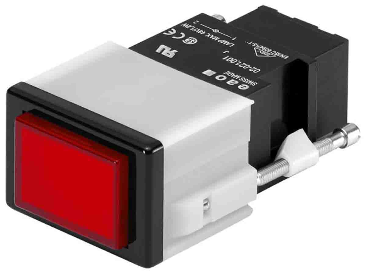 EAO, 2 LED Pilot Light, IP40, Rectangular