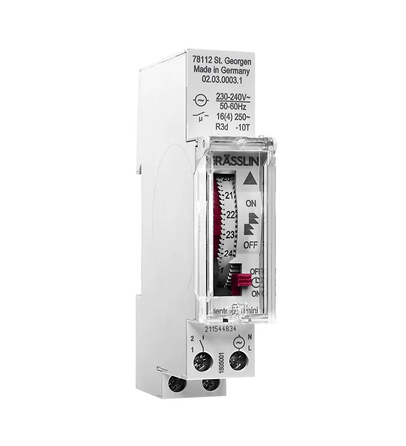Grasslin Analogue DIN Rail Time Switch 240V ac